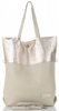 Kožené kabelka shopper bag Vittoria Gotti béžová V6538